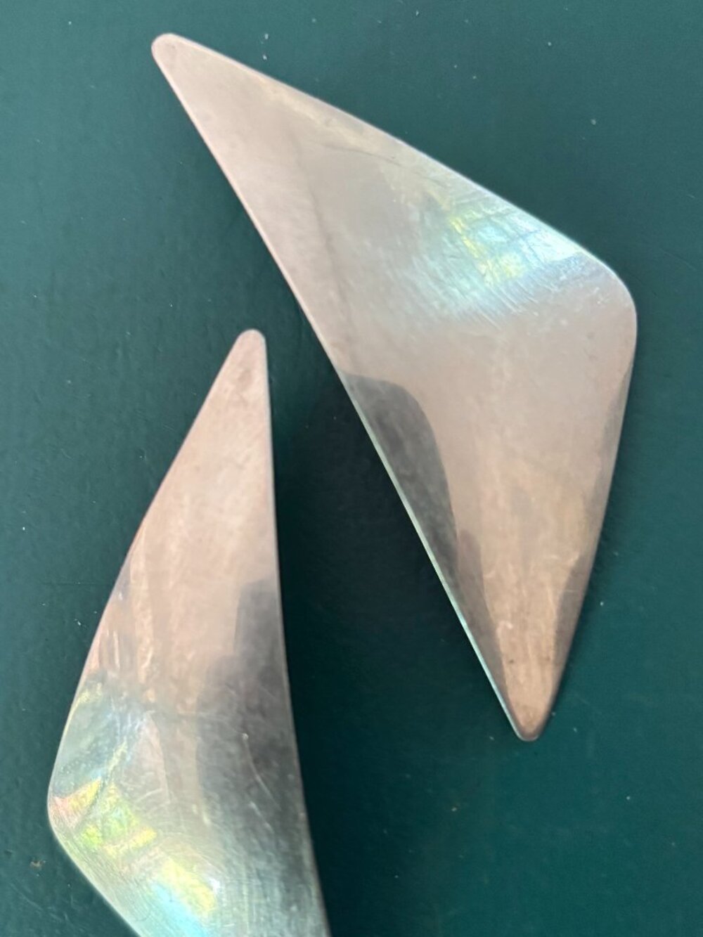 Vintage Silver Mid-Century Modern Earrings